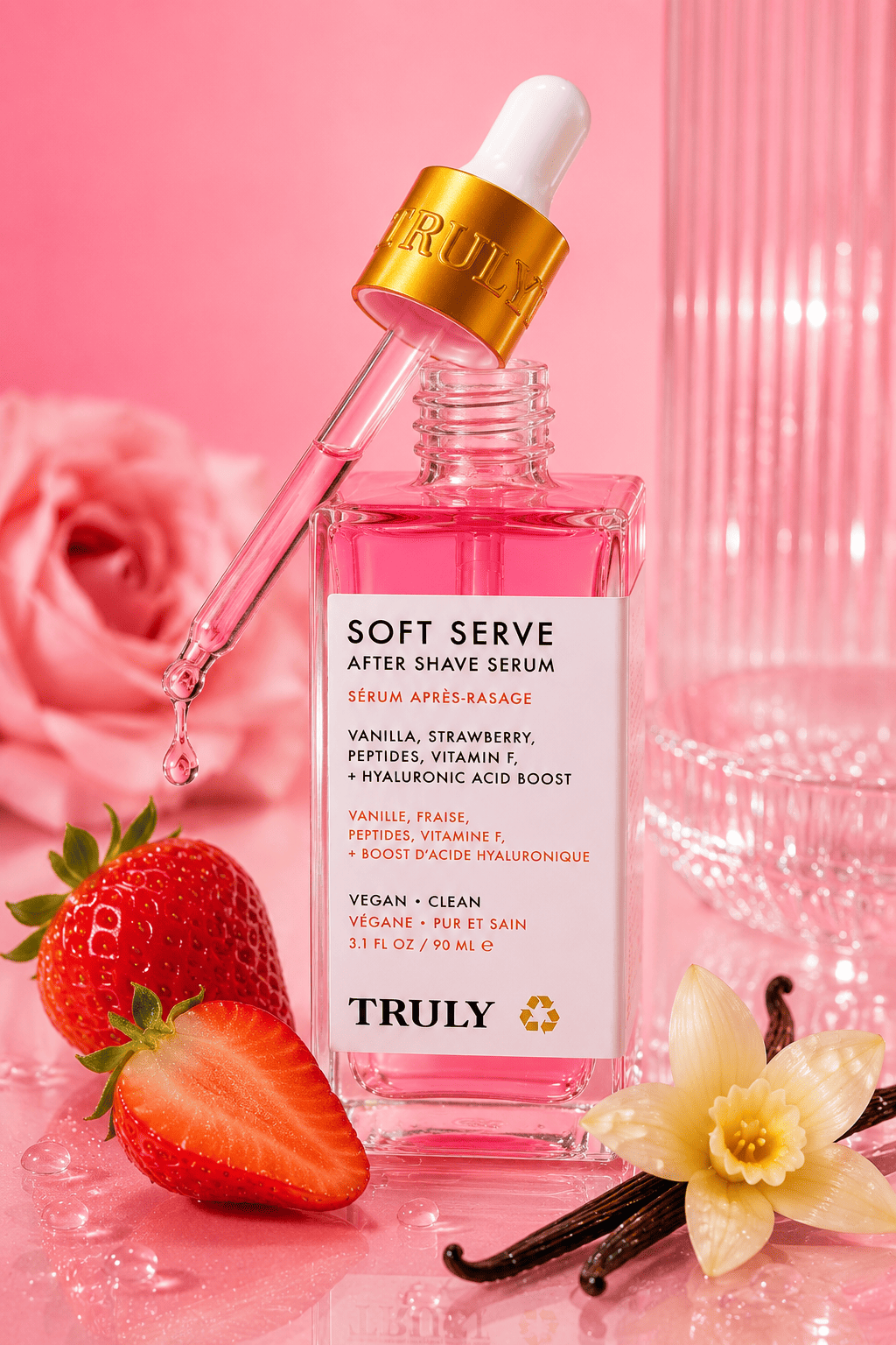 Suero para después del afeitado de lujo Truly | Tratamiento calmante, aclarante e Hidratante para después del afeitado para prevenir el vello encarnado para una piel suave y sin irritación