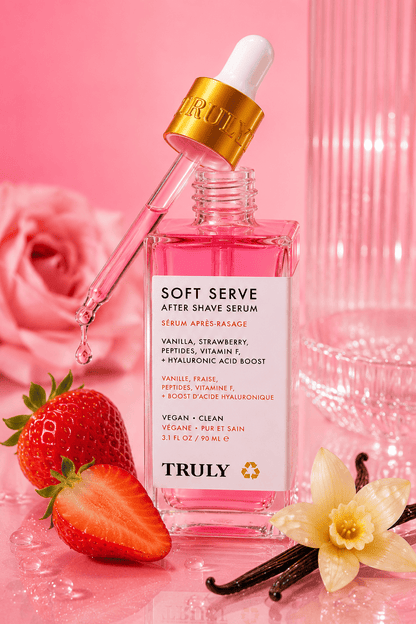 Suero para después del afeitado de lujo Truly | Tratamiento calmante, aclarante e Hidratante para después del afeitado para prevenir el vello encarnado para una piel suave y sin irritación